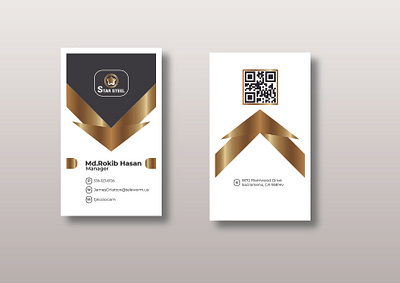 Vertical Business Card Idea animation branding business card design flyer design graphic design illustration mailchimp mailchimp template typography vector