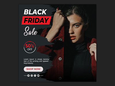Black friday instagram post collection 2021 banner banner ad banner ads banners black friday business collection creative facebook fashion flat design instagram marketing modern post promotion sale shopping social social media