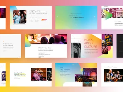 The Sheldon – Components art component library concert gallery gradient landing page music style guide ui