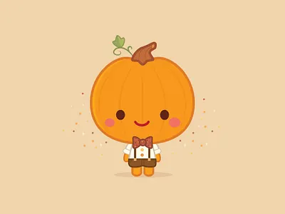 Pumpkin Spice Boy adobe illustrator character design cute illustration jerrod maruyama jmaruyama kawaii vector