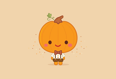 Pumpkin Spice Boy adobe illustrator character design cute illustration jerrod maruyama jmaruyama kawaii vector