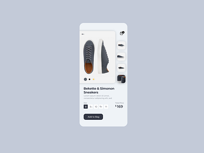 Daily UI 012 checkout minimalist sneaker