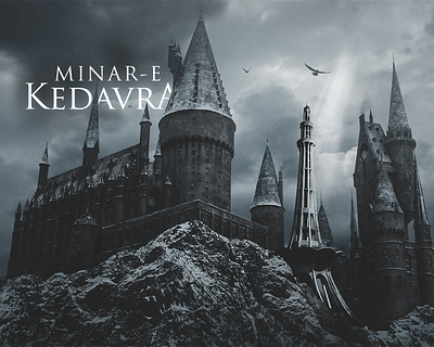 Minar-e-Kedavra fantasy harry potter hogwarts lahore landmark matte painting minar e pakistan minaret monument pakistan