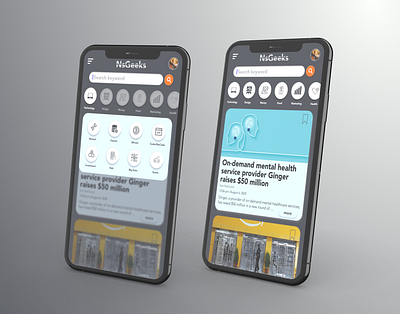 News App app design figma icon ios logo news news app technology ui