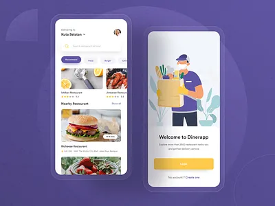 Food Delivery App - Exploration food fooddelivery ui uidesign ux