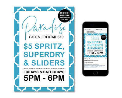 Paradiso Digital Marketing Materials corporate design corporate poser digital design digital marketing email footer email footer design flyer design graphic design graphic designer instagram post poster design social media design social media tile