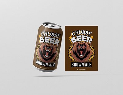 Chubby Bear Concepts banner beer branding can chubby design drink energy logo photoshop soda