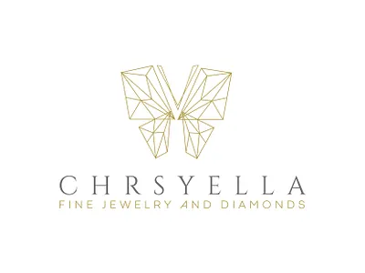 Diamond Butterfly Logo butterfly butterfly logo diamond diamond logo illustrator jewelers logo logo design vector