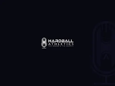 HardBall Podcast base podcast logo baseball logo baseball podcast design ha letter logo ha logo ha podcast hardball podcast letter logo logo luxury logo podcast podcast logo podcast logo design poster typography vector