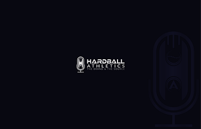 HardBall Podcast base podcast logo baseball logo baseball podcast design ha letter logo ha logo ha podcast hardball podcast letter logo logo luxury logo podcast podcast logo podcast logo design poster typography vector