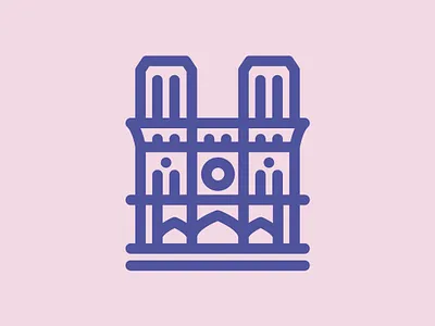 Day 31 - Cathedral - 100 Icons Daily 100days cathedral design icon illustration leeayr logo minimal notredame vector