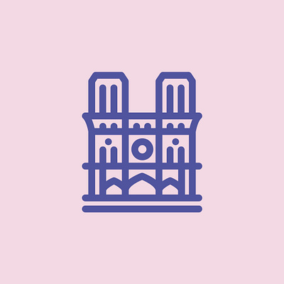 Day 31 - Cathedral - 100 Icons Daily 100days cathedral design icon illustration leeayr logo minimal notredame vector