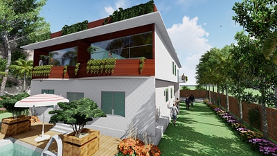 Exterior Design and Rendering, 3d 3d animation 3d modeling 3d rendering animation architectural animation architectural design autocad design exterior design lumion photoshop rendering sketchup