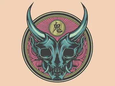 ONI demon devil japan japanese oni onimusha skull