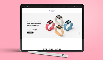 Apple iWatch landing page apple design branding design hero section icon interaction design interfacedesign interfaces iwatch minimalist ui uidesign uiinspiration userexperiencedesign userinterface ux uxinspiration website