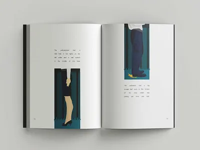 The Curious Incident of the Dog in the Night Time book book layout book layout design flat illustration graphic design illustration illustrations illustrator indesign mockup police police officer typography