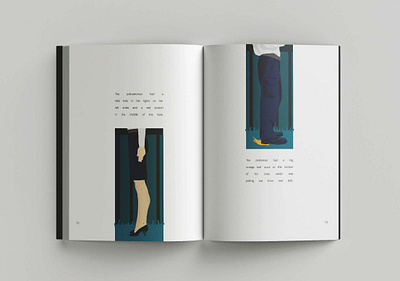 The Curious Incident of the Dog in the Night Time book book layout book layout design flat illustration graphic design illustration illustrations illustrator indesign mockup police police officer typography