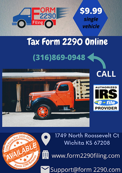 IRS Form 2290 | simple truck tax | heavy highway use tax | 2290 irs form 2290 irs form 2290