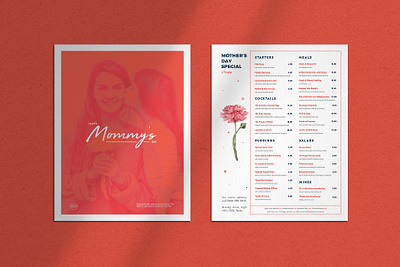 Clean, Modern, Printable Restaurant Menu Template clean design design food and drink food menu menu template restaurant menu design