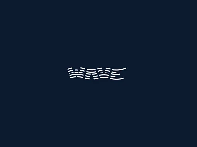 Wave Typography Logo branding custom for sale lettering letters logo logos logotype navy ocean sea sport surfing swimming type typography water wave wavy wordmark