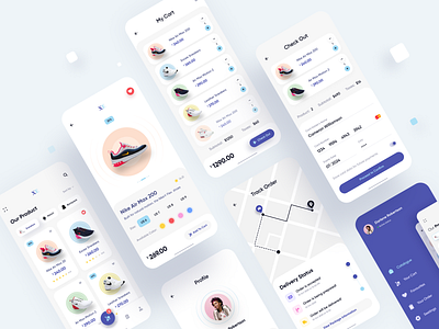 Ecommerce Mobile App add to cart app app design application ui design ecommerce ecommerce app ios minimalistic mobile app mobile ui online shop shop ui ui design ux