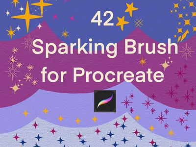 Sparking brush stamp procreate brush