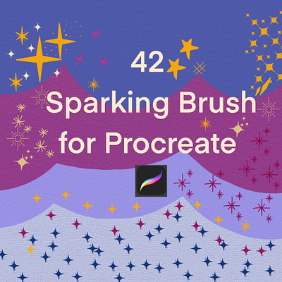 Sparking brush stamp procreate brush