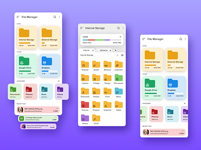 File Manager 📁 app appdesign appui appuidesign design ui uidesign uidesigner uitrends uiux ux uxdesigner