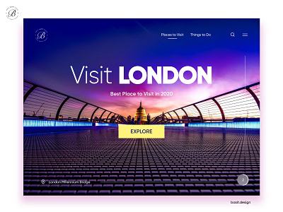 Tourism Web Page adobe xd app design england landing page london prototype tour tourism travel ui ui design user experience user inteface ux ux design web app web design website website design