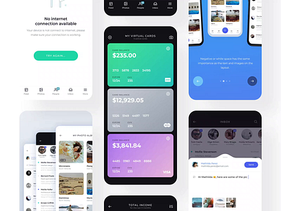 Atro. Part II app design figma flat icons illustration interaction ios kit mobile mobile ui kit sketch ui ui kit ui8 ux vector xd