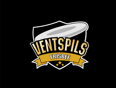 Ventpils frisbee club branding logo design