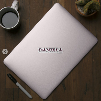 DANIELA. MY NAME IS DANIELA/SAMER BRASIL, Sticker @samerbrasil daniela design illustration my name is samer brasil samerbrasil sticker