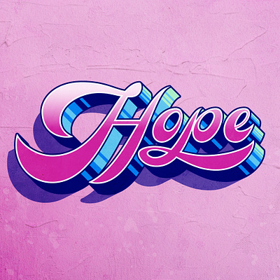 Hope design hand lettering hand lettering art illustration lettering lettering art lettering artist