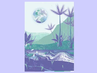 Wciąż lato | still summer art artwork design illustration jungle tropical