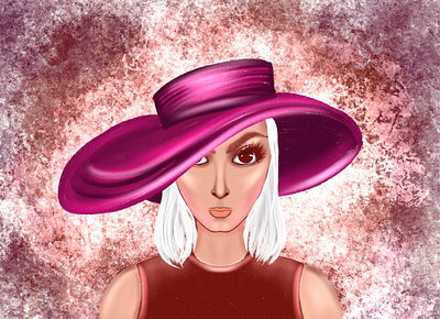 DEA3386C D74D 4912 ADBC EFB436584AA5 art avatar branding design fashion girl icon illustration logo procreate violet