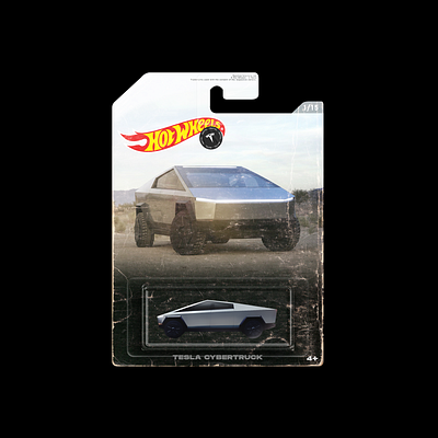 TESLA x HOT WHEELS - PACKAGING cybertruck hot wheels packaging photoshop tesla toy