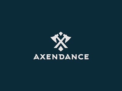 AXENDANCE axe axes branding gaming gaming logo logo logo design logo mark minimal minimal logo minimalist tomahawk