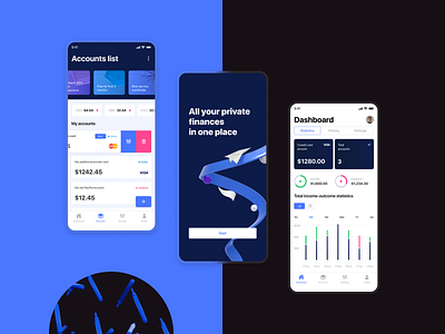 Personal wallet application 3d app cinema 4d dashboad design finance flat ios minimal mobile modern motion typography ui ux wallet