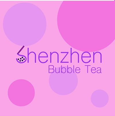 shenzhen bubble tea logo art design illustrator logo logocore shenzhen shenzhenbubbletea type typography