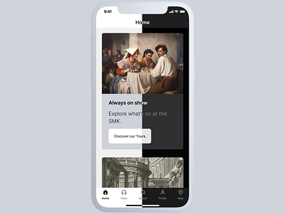 Light and Dark Theme experiment app art dark dark theme darktheme design museum tours ui ux