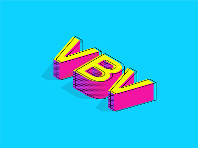 vbv 2d adobe illustrator blue branding design glichy glitch glitch effect graphicdesign illustration illustrator isometric isometric art isometric design isometric illustration isometry pink text vector vectorart