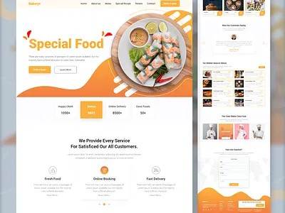 Resturant and Food Landing Page digestive fast food food landing page food shop food website pizza restaurant website
