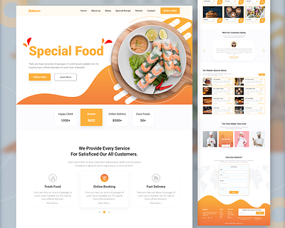 Resturant and Food Landing Page digestive fast food food landing page food shop food website pizza restaurant website