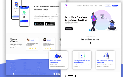 e-Bank Web UI/UX Design app design ui ux web