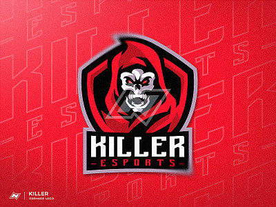 Killer Gaming Mascot Logo | FOR SALE esports esports logo for sale gaming logo gaminglogo killer mascot logo premade logo reaper skull skull logo skull mascot streamers twitch logo twitch.tv twitchemote