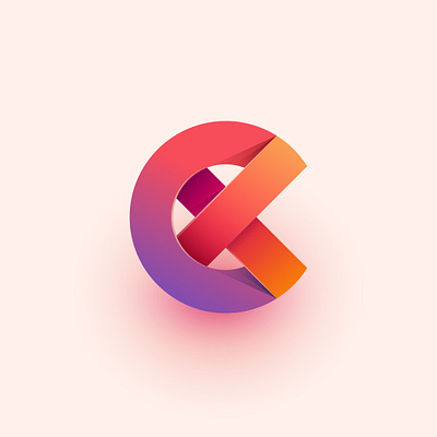 Origami Logo 3d branding company logo flat fluent fluent design illustration letter logo logo design logotype material design new origami paper shadow sharp top ui x