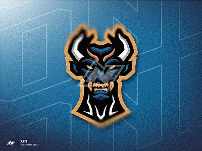 ONI esports gaming mascot logo | FOR SALE demon demon logo esports design esports logo for sale gaming logo mascot logo oni oni logo premade logo
