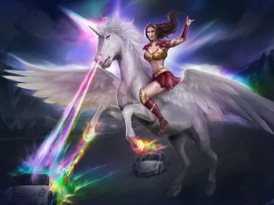 Vehicle Wrap Design: Fantasy Unicorn