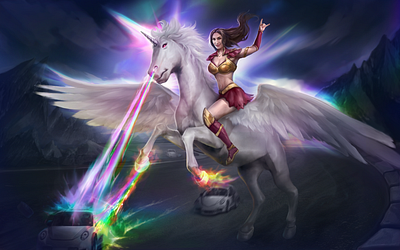 Vehicle Wrap Design: Fantasy Unicorn