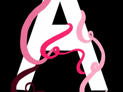 Letter 'A' art autodesk sketchbook calligraphy and lettering artist design digital art digital design graphic design type art type design typography typography art typography design